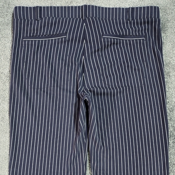 Betabrand Blue Stripe Ponte Two Pocket Yoga Dress Pants Bootcut Office Comfy - Picture 5 of 9